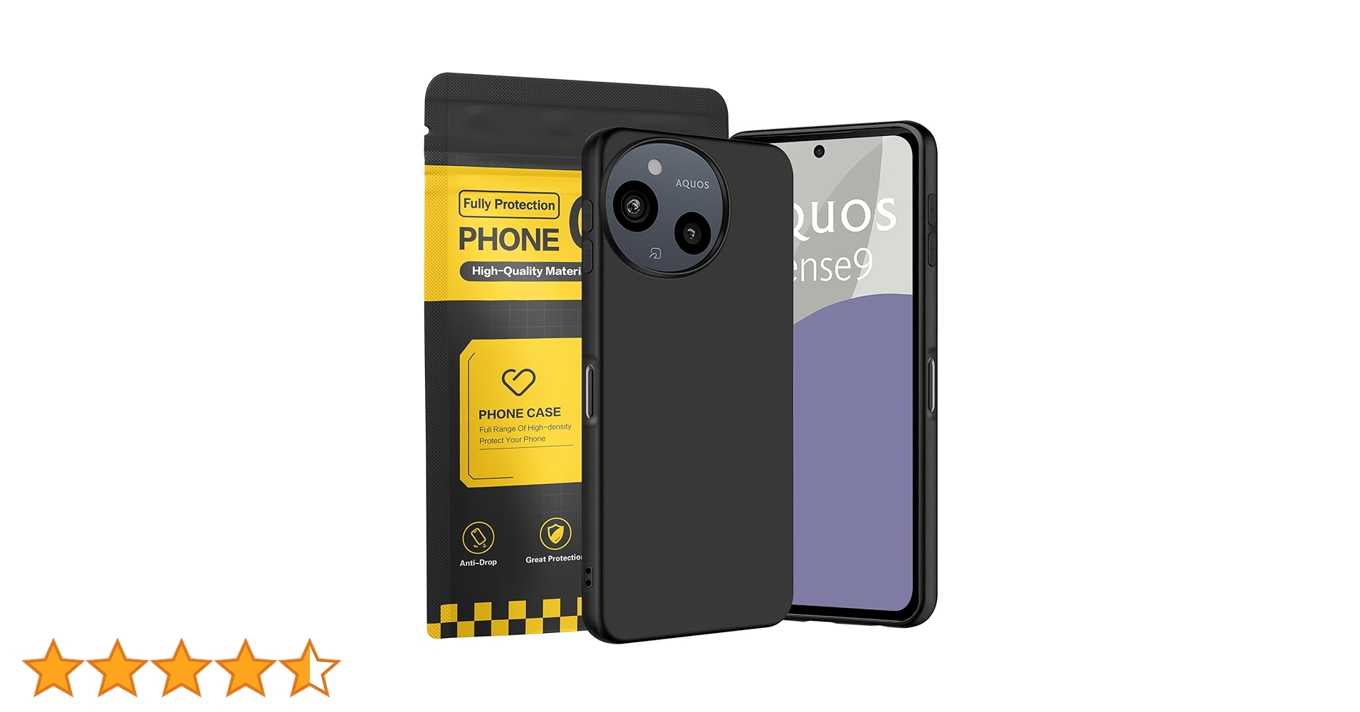 AQUOS sense 9 ブラック8GB/256GBケース付き AQUOS sense9（8GB/256GB） ブラック（SIMフリー版） | SHARP